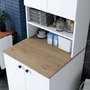 Hanah Home Armario para Lavadora KD102 - 2160 - Nogal, Organizador Funcional para Lavadero
